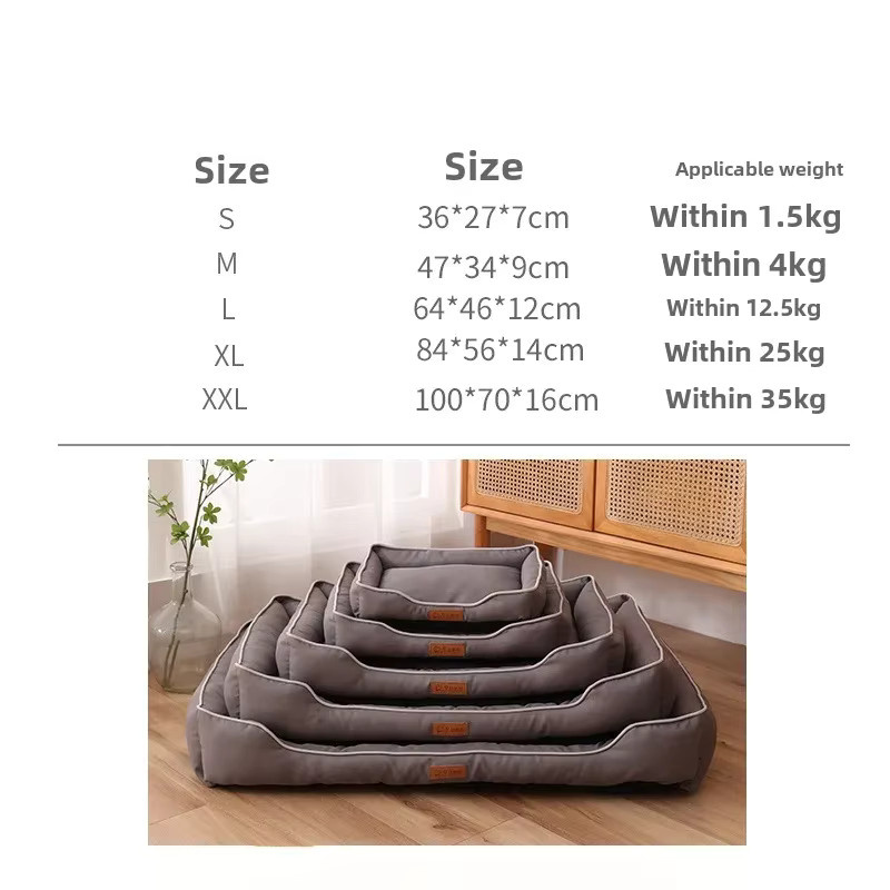 Four Seasons Paw Haustiersofa in Beige mit weichem Fleece und wasserdichtem Boden für Hunde und Katzen - Bild 3