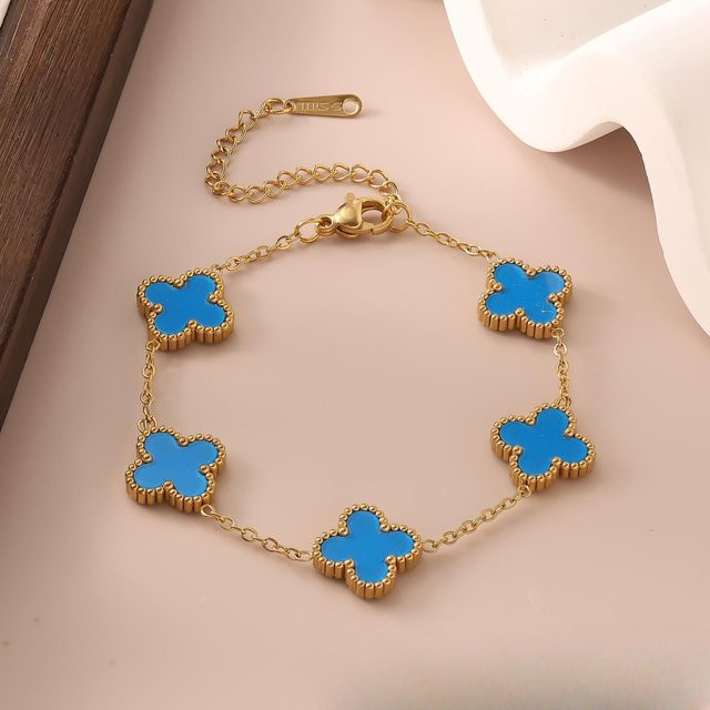 Hui Ran Armband, 18k Titanstahl, hellblau, 13mm, Damen - Bild 1