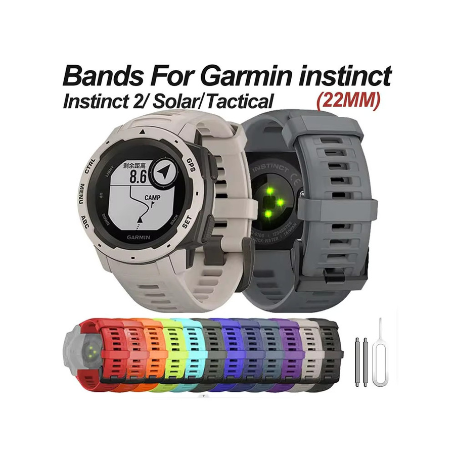 Garmin Uhrenarmband Silikon, Schwarz, Unisex - Bild 4