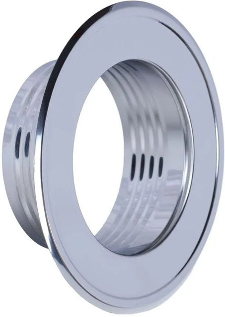 Subtiel Wandrosette für Lüftungsrohr Ø 125 mm aus Edelstahl in Silber - Bild 1