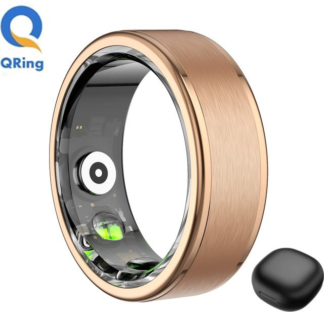 MISIRUN R03 Smart Ring Schwarz mit Ladeetui, Gesundheits- und Schlafmonitor, IP68 & 5ATM wasserdicht, Unisex - Bild 1