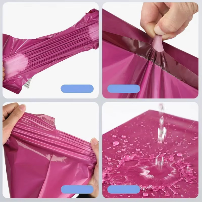 INPLUSTOP Wasserdichte Poly-Versandtaschen in Lila mit selbstklebendem Verschluss - Bild 3