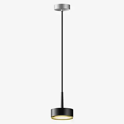 Bruck Tuto LED Pendelleuchte in Schwarz aus Metall im modernen Zylinder-Design - Bild 1