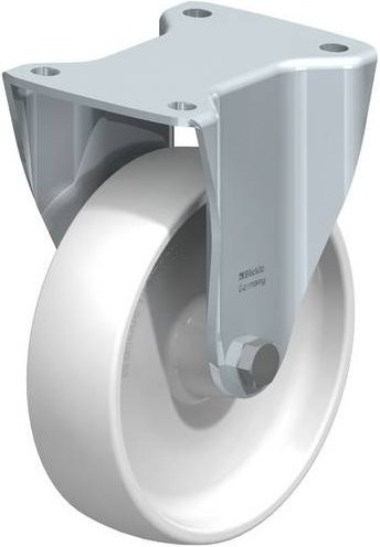 Blickle Bockrolle 6320 BH-PO 175G in Weiß mit Kunststoffrad und 500kg Tragfähigkeit - Bild 1