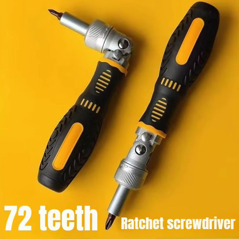 Probon Zweiwege-Schraubendreher-Set mit 72 Zähnen und Ratschen, biegsames Bit-Set für Wartungsarbeiten im Haushalt - Bild 4