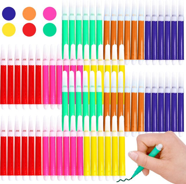 6-farbiger Mini-Aquarellstift Set für Graffiti und Malerei, Höhe: 9,5 cm, Multicolor - Bild 1