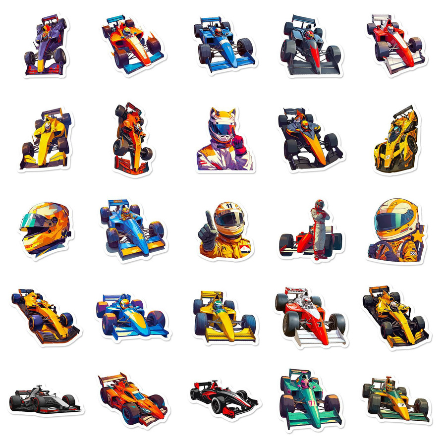 50-teiliges Set Car Beautiful Stickers Cartoon Graffiti Aufkleber Multicolour - Bild 3