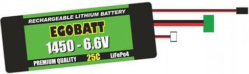 EGOBATT Li-Ion Akku-Pack 6,6V 1450 mAh 25C Block XH in Grün - Bild 1