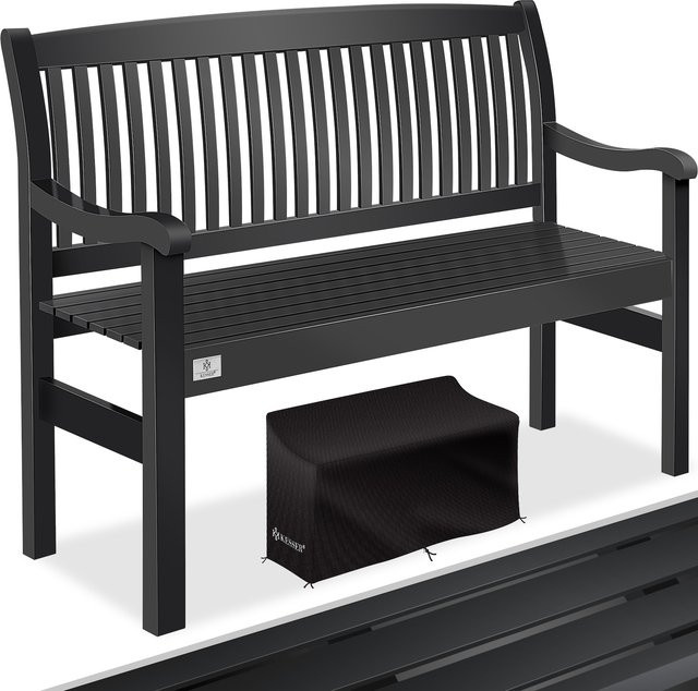 KESSER Gartenbank aus Glasfaserholz wetterfest mit UV-Schutz und Cover für Balkon, Terrasse und Garten - Bild 1