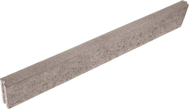 EHL Rasenkantenstein Grau abgerundet B: 100 cm, H: 15 cm, T: 5 cm - Bild 1