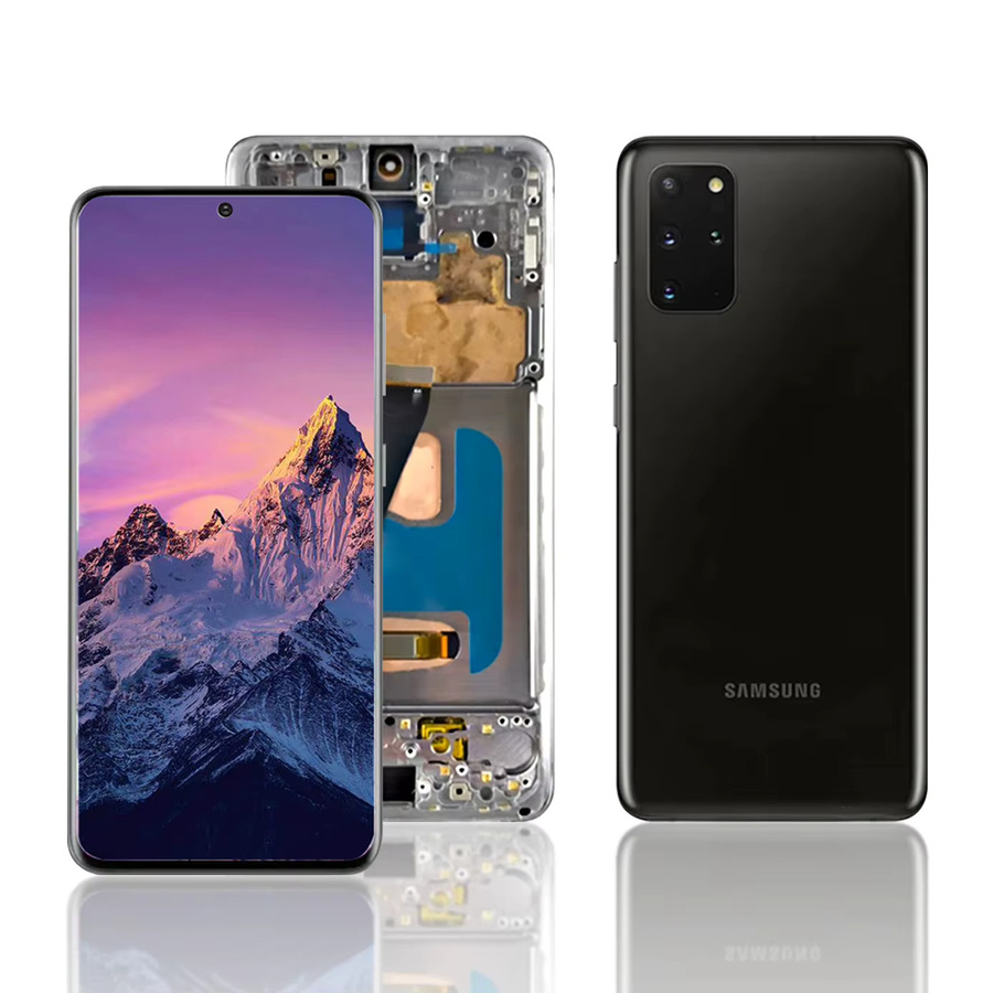 Samsung S20 4G Ersatzdisplay mit Rahmen und Touchscreen Digitizer Baugruppe in Schwarz - Bild 2