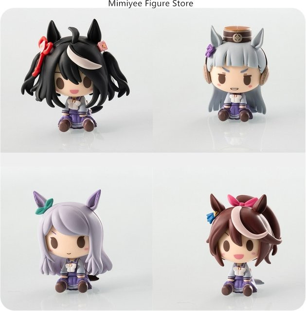 Bandai Uma Musume Kitasan Black Tokai Teio Gold Ship Mejiro McQueen Anime-Figur, Modell, 5cm - Bild 1