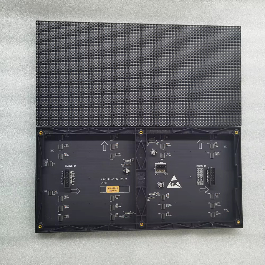 OEING LED-Modul HUB75 P5 Indoor SMD 3IN1 RGB LED-Matrix-Modul 64x32 Pixel Vollfarb-Panel in Schwarz, B/H: 320 x 160 mm - Bild 2