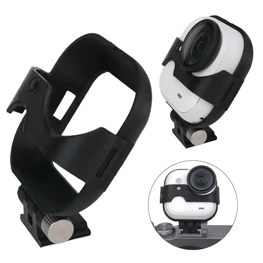 CQT Blitzschuh Expansion Halterung und verstellbarer Adapter für Insta360 GO Ultra und DSLR Kameras in Schwarz - Bild 5