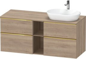 Duravit Waschtischunterschrank D-Neo in Braun mit 2 Schubladen - Bild 1