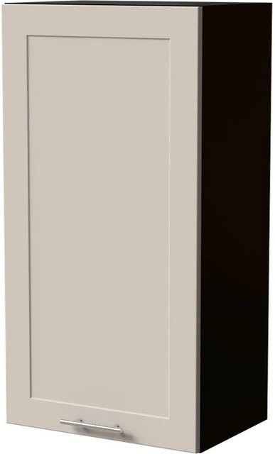 Feldmann-Wohnen Hängeschrank Oslo modern Schwarz und Kaschmir Matt B/T/H: 50 x 32,5 x 96 cm - Bild 1