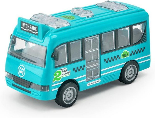 Binchi Outdoor Equipment Cartoon Bus Schulbus Modell Spielzeug, blau, ab 4 Jahre - Bild 1