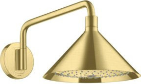 Hansgrohe Axor Kopfbrause Wandmontage, Durchmesser: 24 cm, gebürstetes Messing - Bild 1