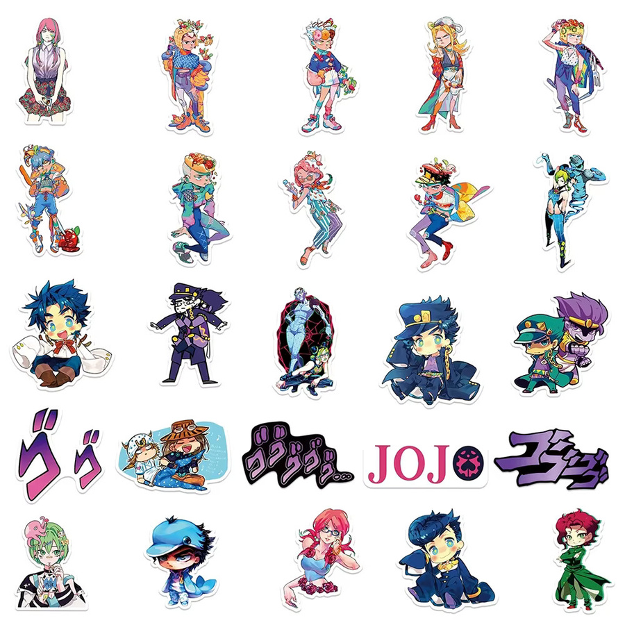 Bandai JoJos Bizarre Adventure Aufkleber, Bunt / Mehrfarbig, 10-teiliges Set - Bild 4