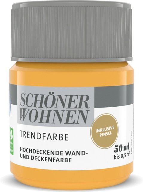 Schöner Wohnen Trendfarbe Tester Honey matt Gelb 50 ml - Bild 1