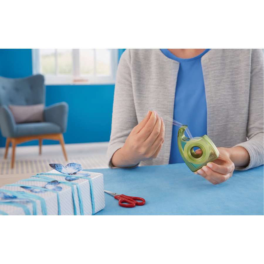 tesa Handabroller EASY CUT RECYCLED transparent grün - Bild 2