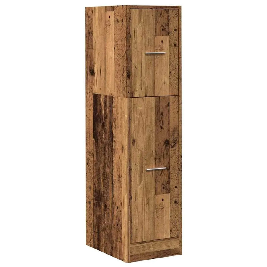 vidaXL Apothekerschrank in Altholz-Optik, braun, B/T/H: 30 x 41 x 118 cm - Bild 2
