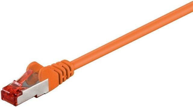 MicroConnect S/FTP CAT6 Ethernet LAN Kabel Orange 25m LSZH (SSTP625O) - Bild 1