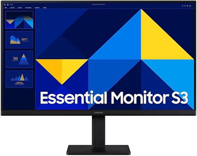 Samsung Essential S3 LS24D300GAUXEN Monitor mit 24 Zoll IPS-Display, Full HD und 100Hz in Schwarz - Bild 1