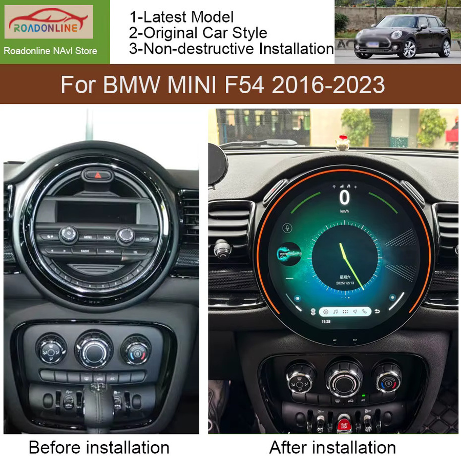 Roadonline Android 15 Multimedia-Player für BMW MINI F54 (2016-2023) mit 11,7 Zoll Display, Carplay, 4G und WLAN in Schwarz - Bild 2