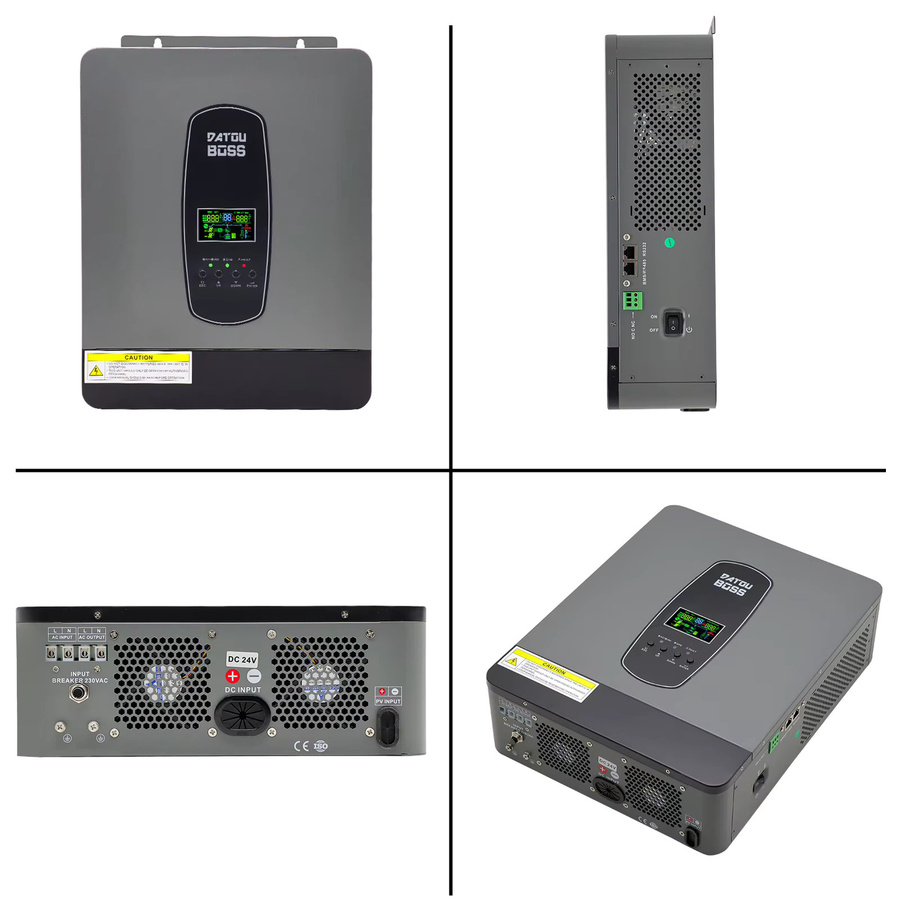 DATOUBOSS 3000 W reiner Sinus-Wechselrichter mit integriertem MPPT-Solarladeregler, 24 V zu 230 V, für Zuhause und Wohnmobil - Bild 2