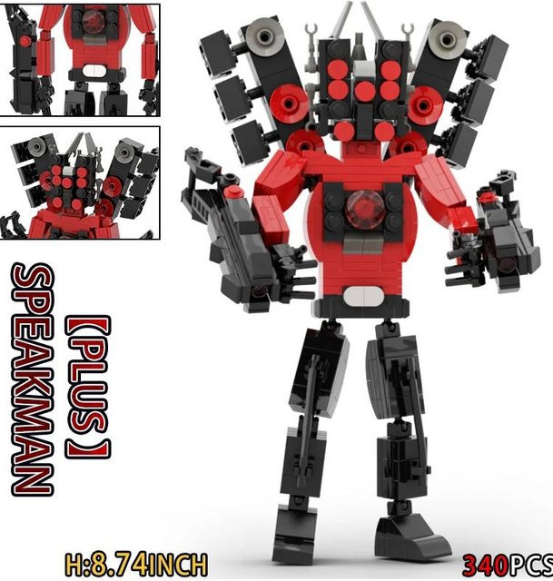 MOC Skibidi Toilet Titan TVMan Spider, Bausteine Set, ab 6 Jahren - Bild 1