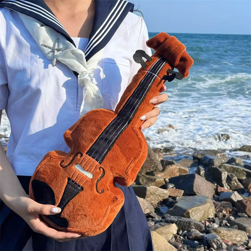 MIAOOWA Violine Plushie Puppe, Plüsch, Braun - Bild 2
