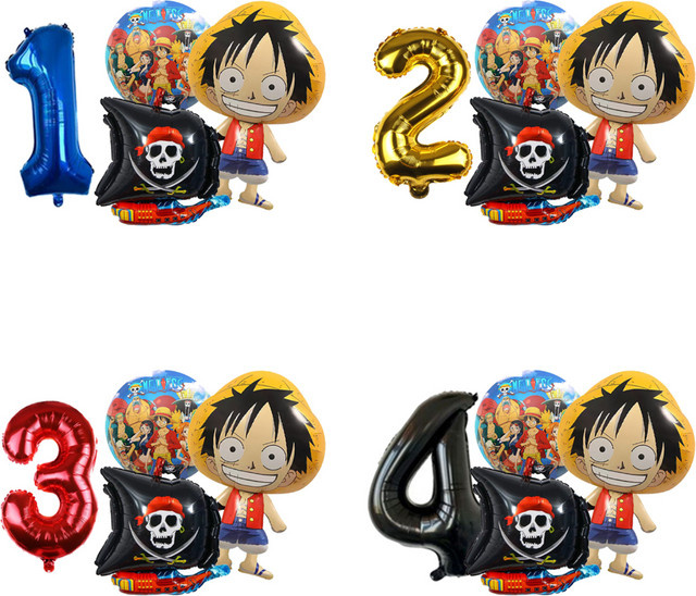 Bandai One Piece Latex-Ballons Set mit bunten Mustern für deine Geburtstagsdekoration - Bild 1