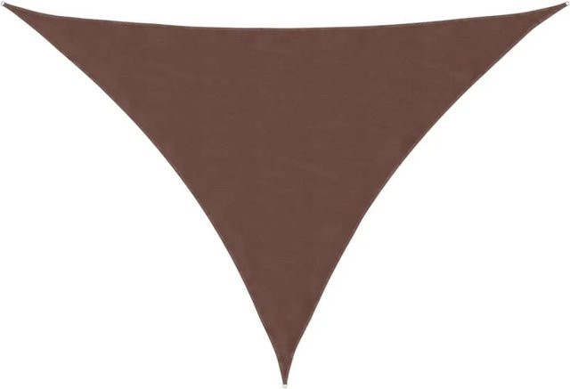 Furnicato Sonnensegel aus PU-beschichtetem Oxford-Gewebe, dreieckig, Braun, B/T/H: 350 x 350 x 490 cm - Bild 1
