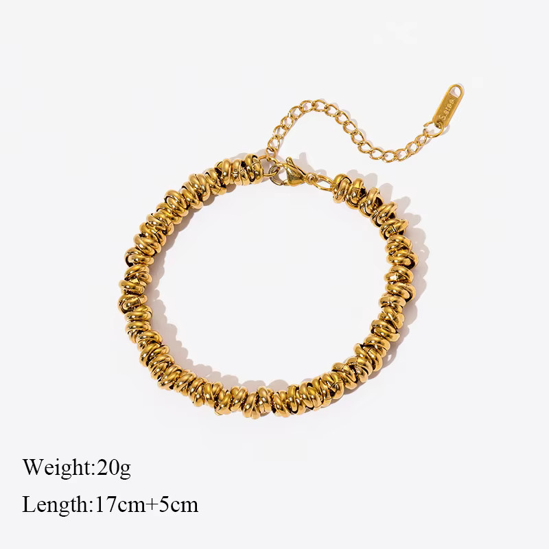 EILIECK Armband Edelstahl, Gold, Damen - Bild 2