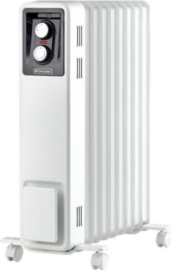 Dimplex Rippenradiator RD 1009 TS in Weiß und Anthrazit mit Thermostat und Überhitzungsschutz, freistehend, Metall - Bild 1
