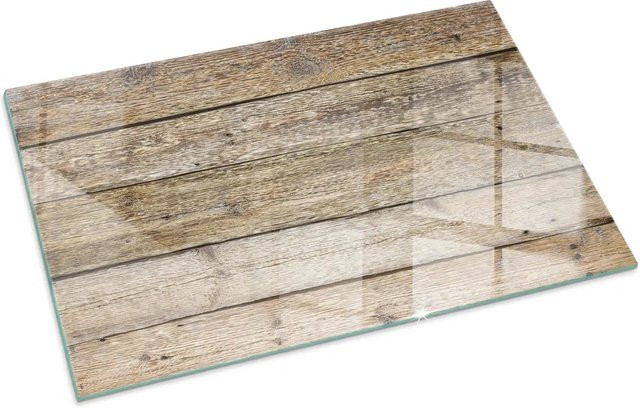 Tulup Glasplatte für Kamin in Beige, Rechteck, B: 100 cm, H: 70 cm - Bild 1