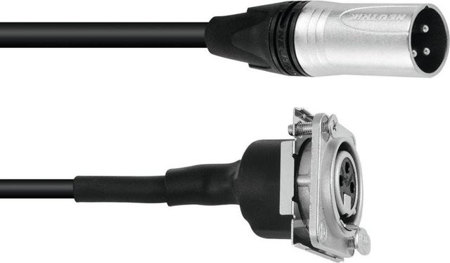 PSSO Patch Kabel XLR(M) auf XLR(F) in Schwarz, Länge: 1 m - Bild 1