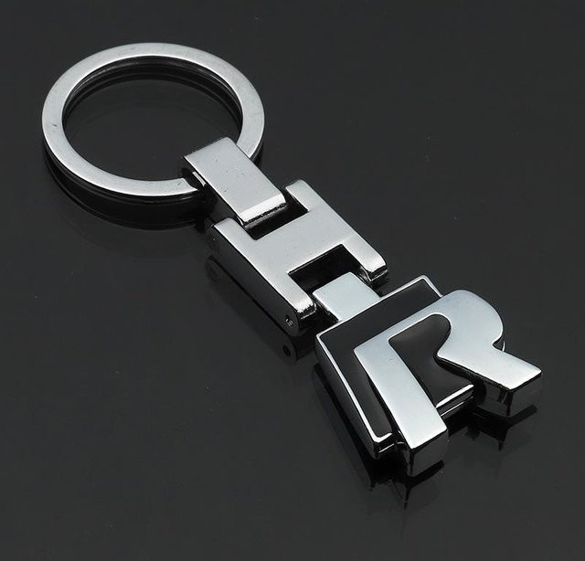 Volkswagen Schlüsselanhänger Rline Logo, Schwarz, Unisex - Bild 1