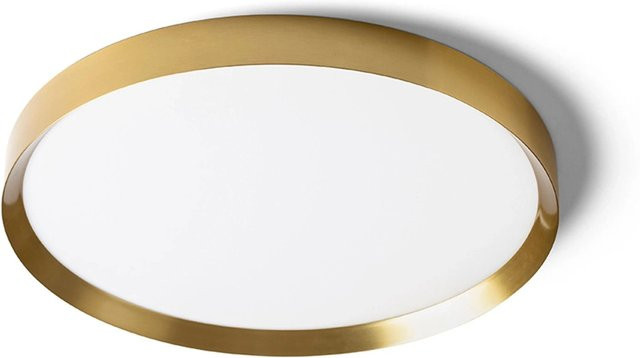Rendl Deckenleuchte Solen LED in Gebürstetem Messing, Rund, 42 W - Bild 1