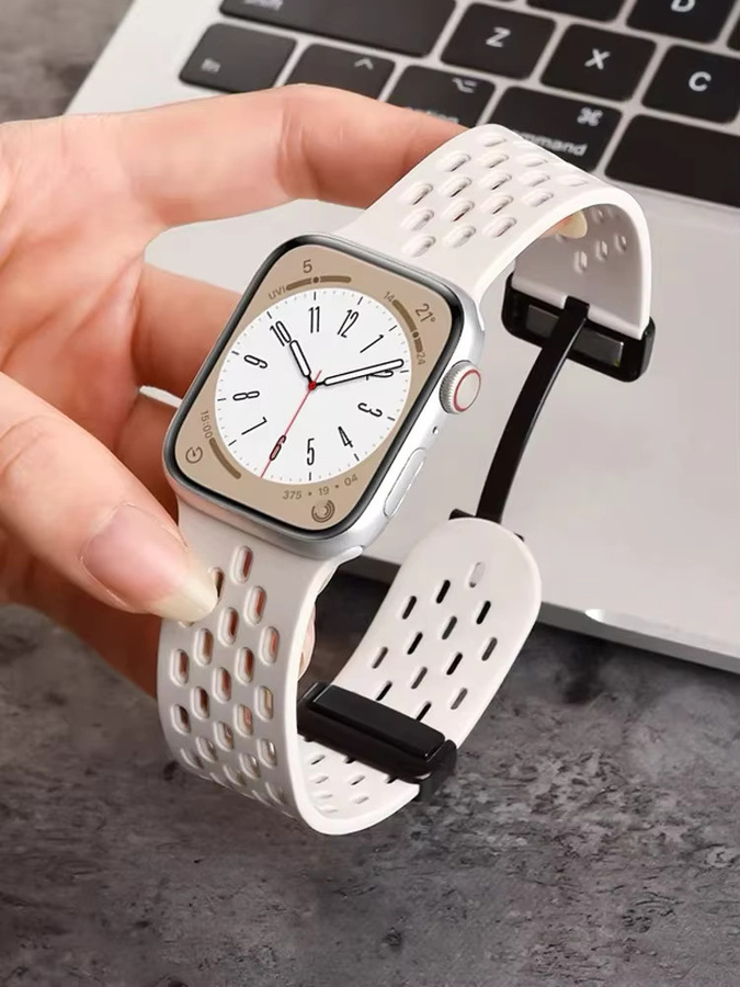 NEY Uhrenarmband Silikon, Weiß, Herren - Bild 1
