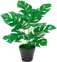 Kunstpflanze Monstera von Paperflow in Grün mit Kunststoff-Topf, Höhe: 45 cm - Bild 1