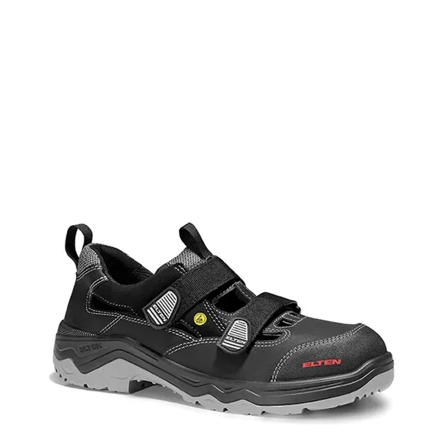 Elten Sicherheitssandale Laslo ESD S1P aus Leder in Schwarz, Größe 43 - Bild 2