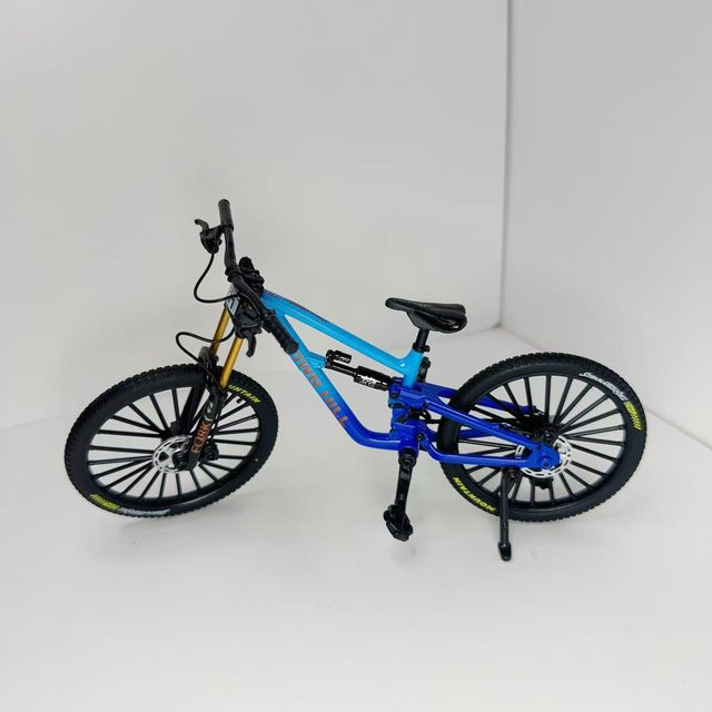 YJLETOY Modell-Legierungsfahrrad, 1:8, Metall, Rot, Blau - Bild 1