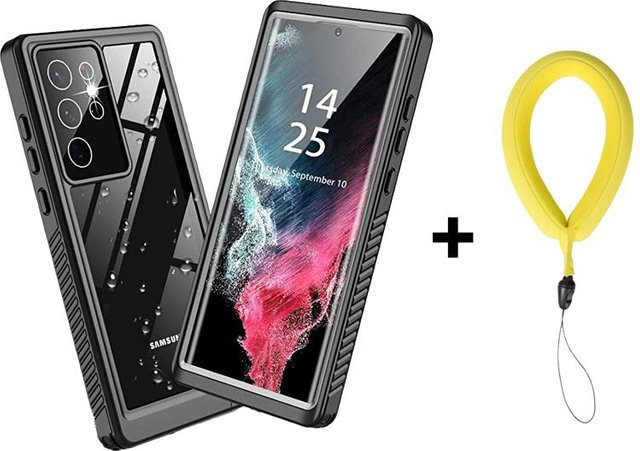 Wasserdichte und stoßfeste Schutzhülle für Samsung Galaxy S26 S25 S24 Ultra S23 S24 FE in Schwarz - Bild 1