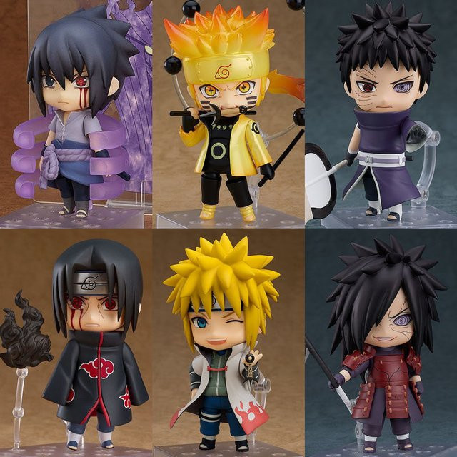 Bandai Naruto Shippuden Nendoroid Q-Version Actionfiguren, 16-teiliges Set - Bild 1