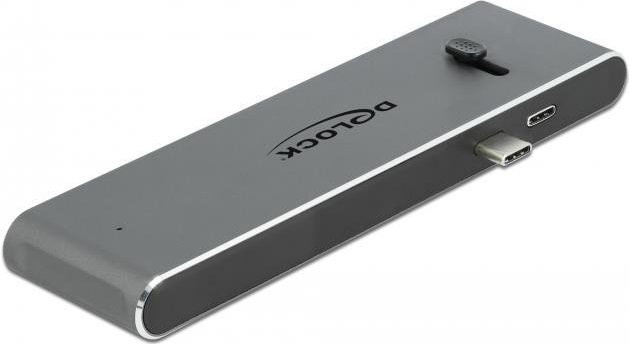 DeLOCK Dockingstation mit USB-C 3.1, HDMI 4K UHD, USB 3.2, SD-Slot und PD 3.0 in Grau - Bild 2