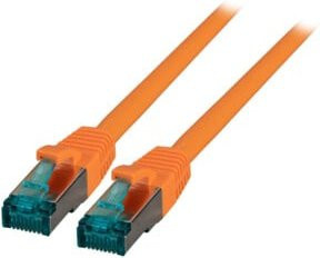 EFB-Elektronik Patchkabel Cat.6A S/FTP RJ45 Ethernet LAN, Farbe: Orange, Länge: 2 m - Bild 1