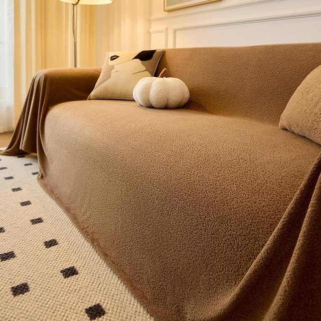 Yiran Furniture Chenille Sofakissen Bezug mit Jacquard-Muster, B/B: 180 x 130 cm - Bild 1