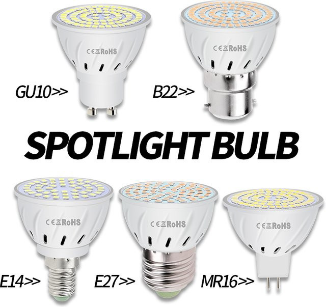 LED-Glühbirne GU10 Reflektor mit CCT-Funktion in Weiß für Deckenleuchten und Scheinwerfer - Bild 1